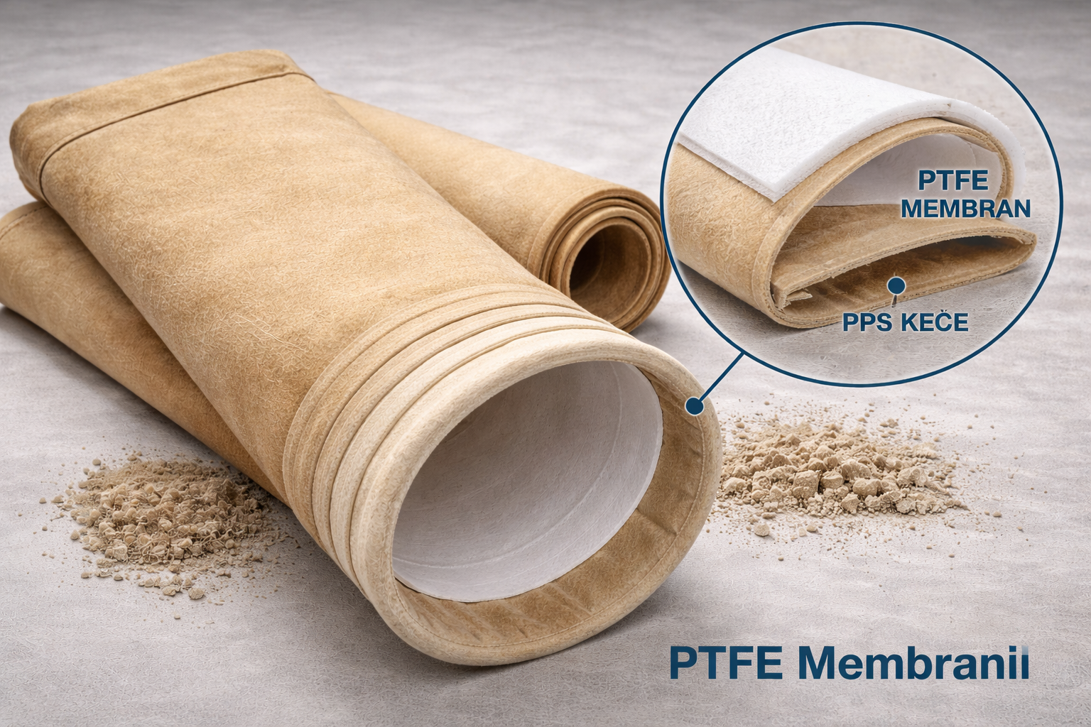 PTFE Membranlı PPS ile PPS Filtre Torbası Arasındaki Fark